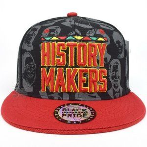 Red Black History Makers Snapback Hat Cap  Bla…